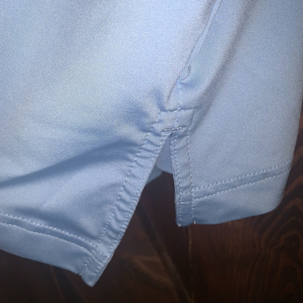 Peter Millar Summer Comfort Light Blue Golf‎ Polo Shirt XL Performance Stretch - Picture 8 of 12